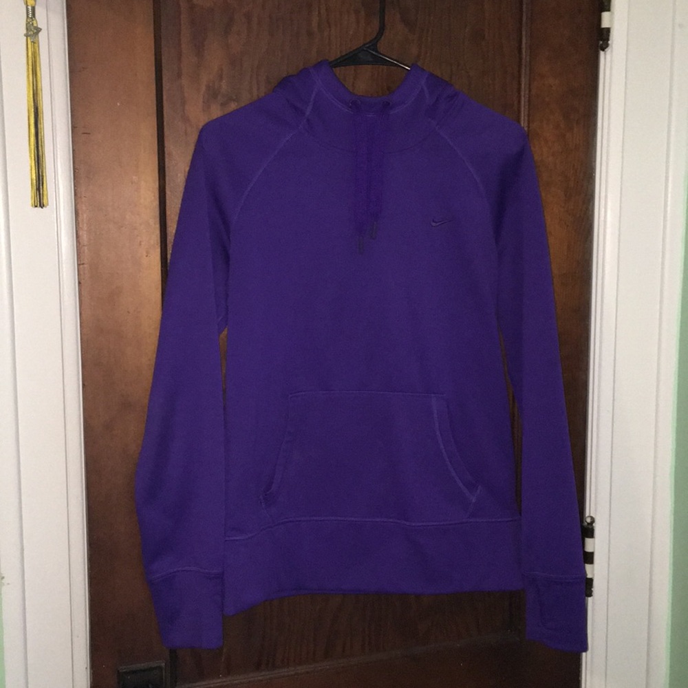 Purple NIKE Therma-Fit Hoodie - Size Medium